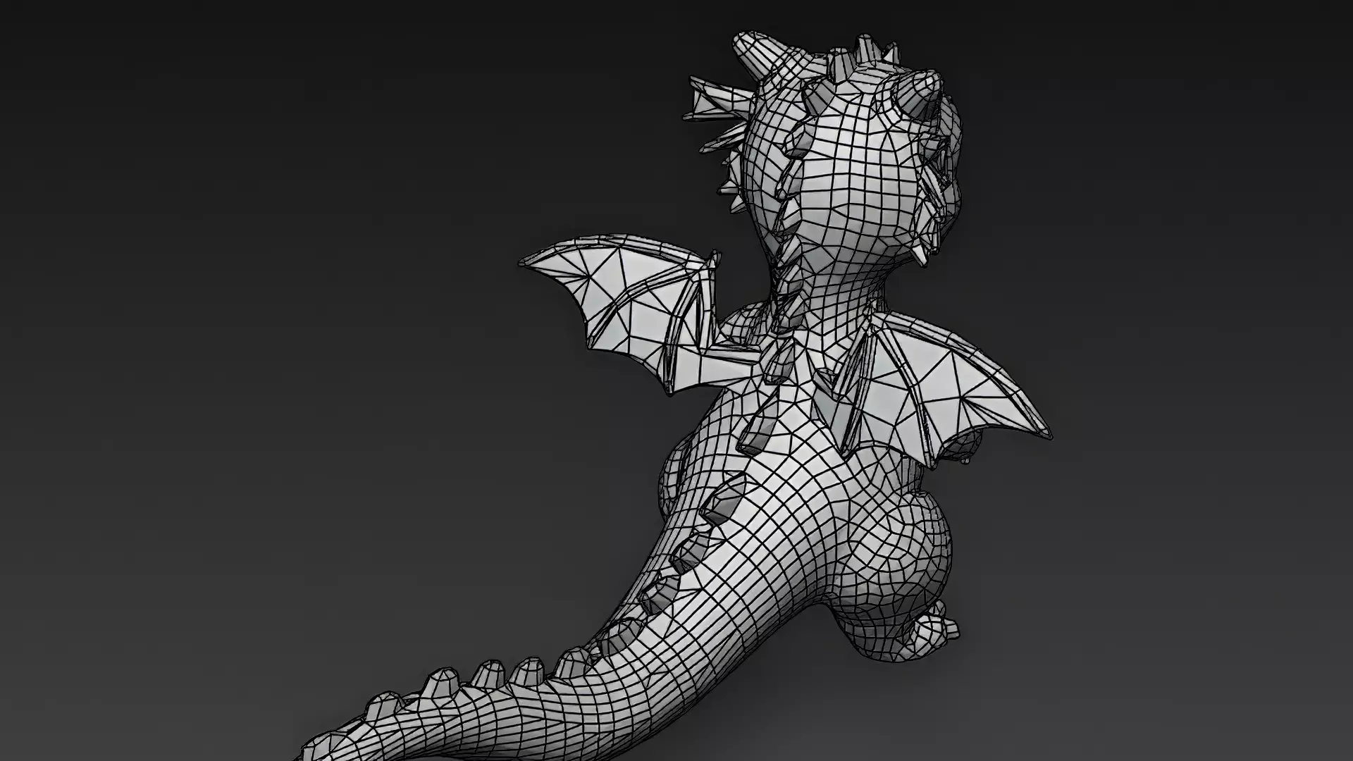 Cartoon Dragons Pack 3D Models Low-poly 3D model_60