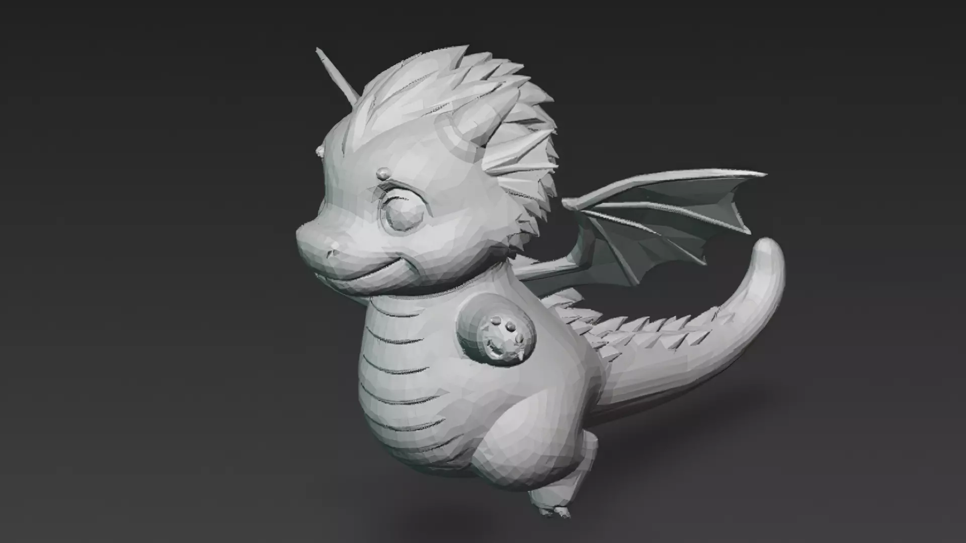 Cartoon Dragons Pack 3D Models Low-poly 3D model_72