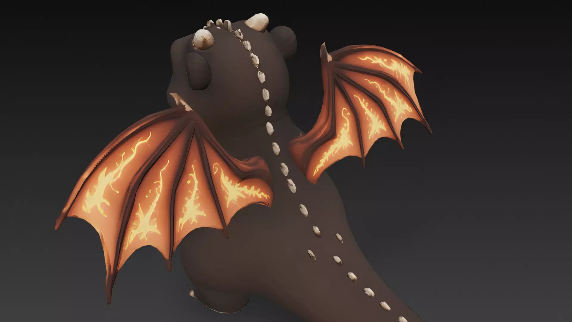 Cartoon Dragons Pack 3D Models Low-poly 3D model_24