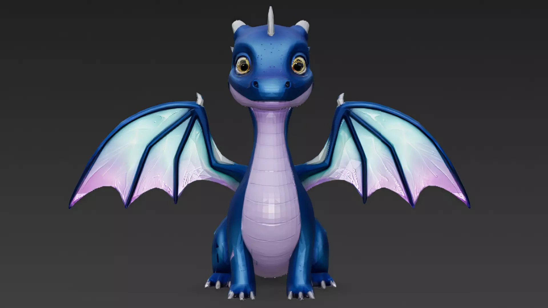 Cartoon Dragons Pack 3D Models Low-poly 3D model_32
