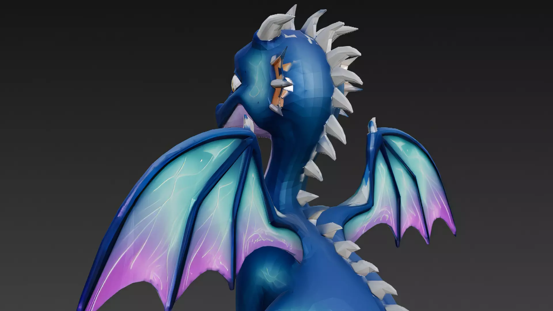 Cartoon Dragons Pack 3D Models Low-poly 3D model_39