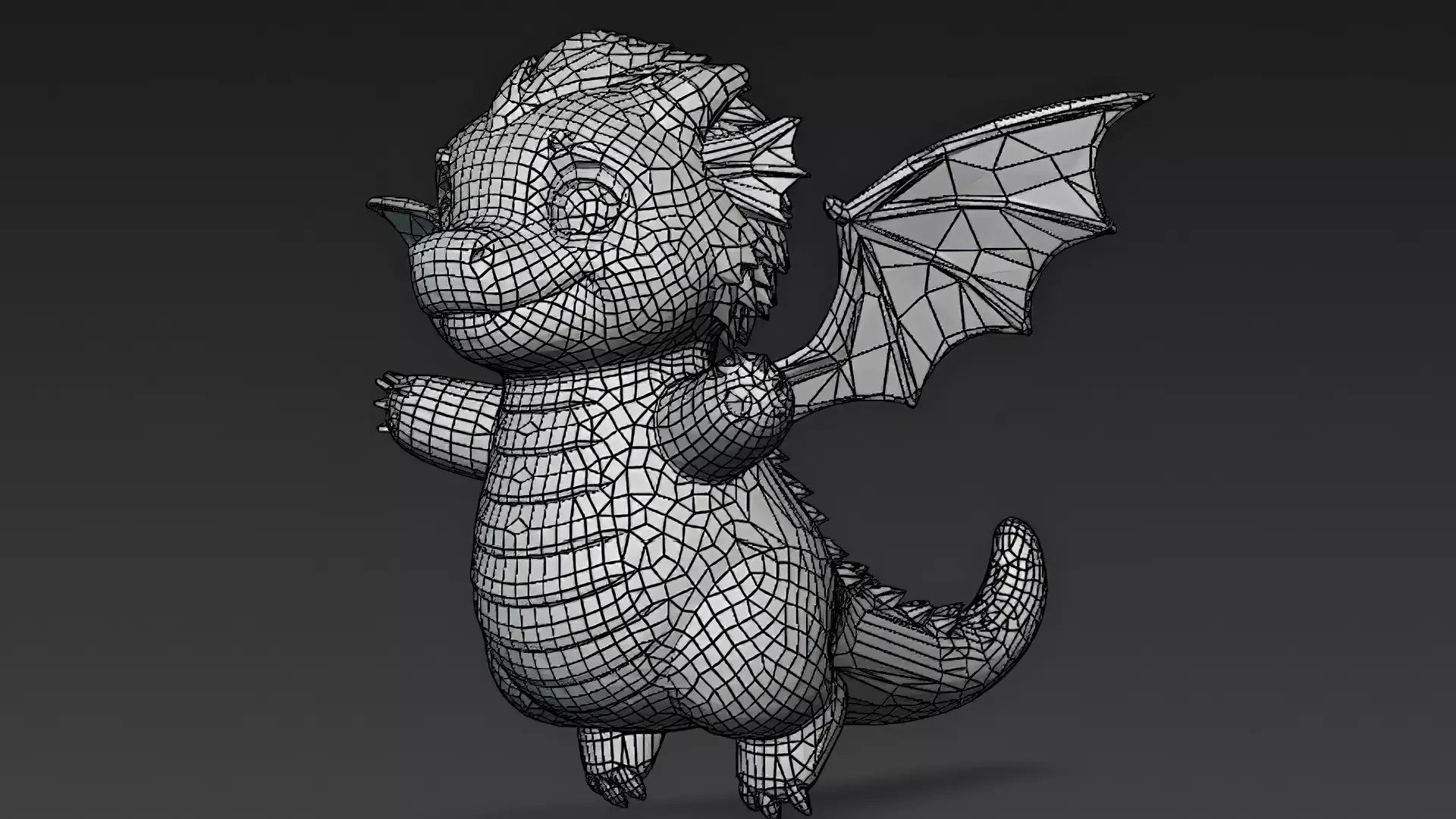 Cartoon Dragons Pack 3D Models Low-poly 3D model_75