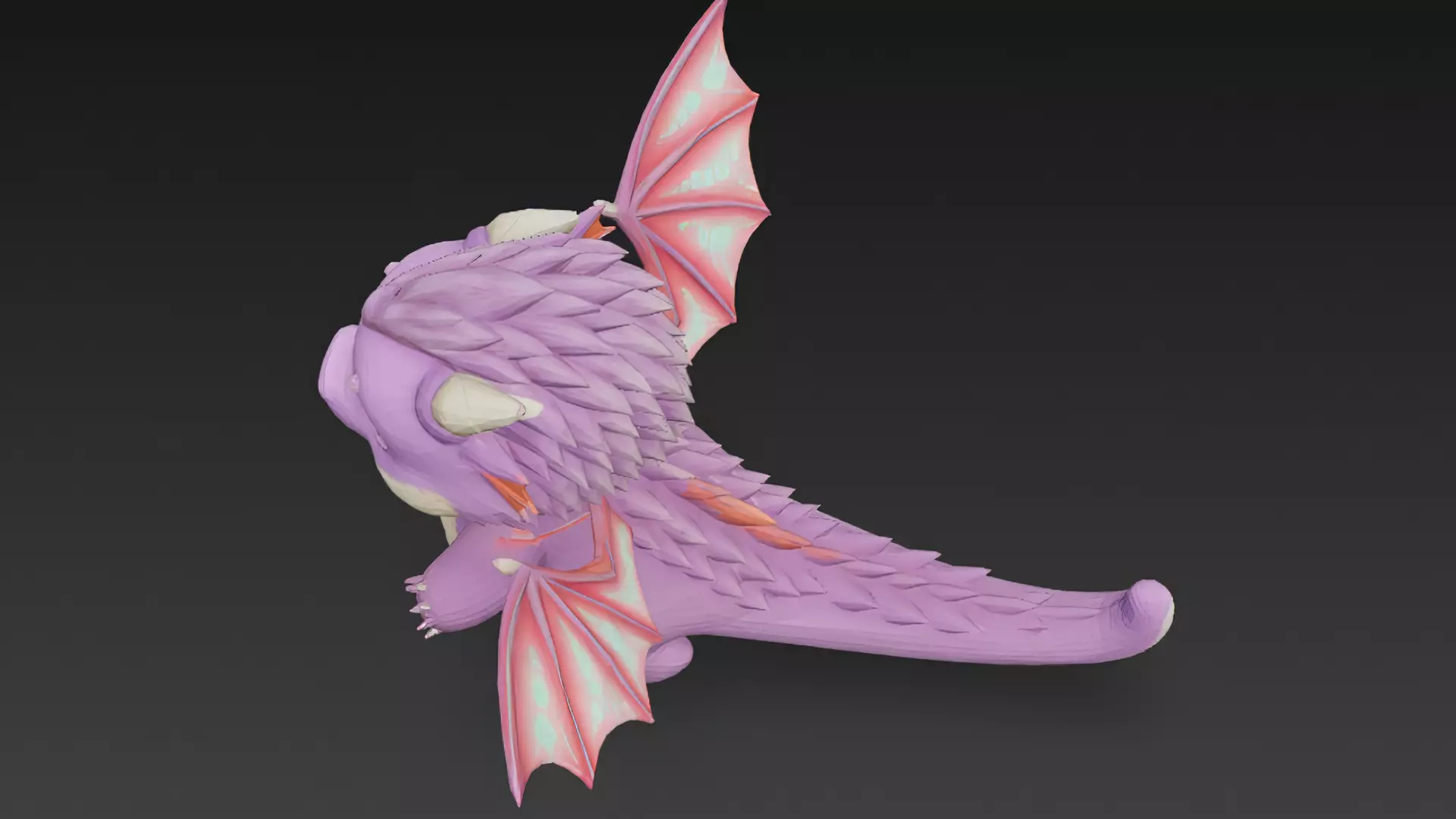 Cartoon Dragons Pack 3D Models Low-poly 3D model_71