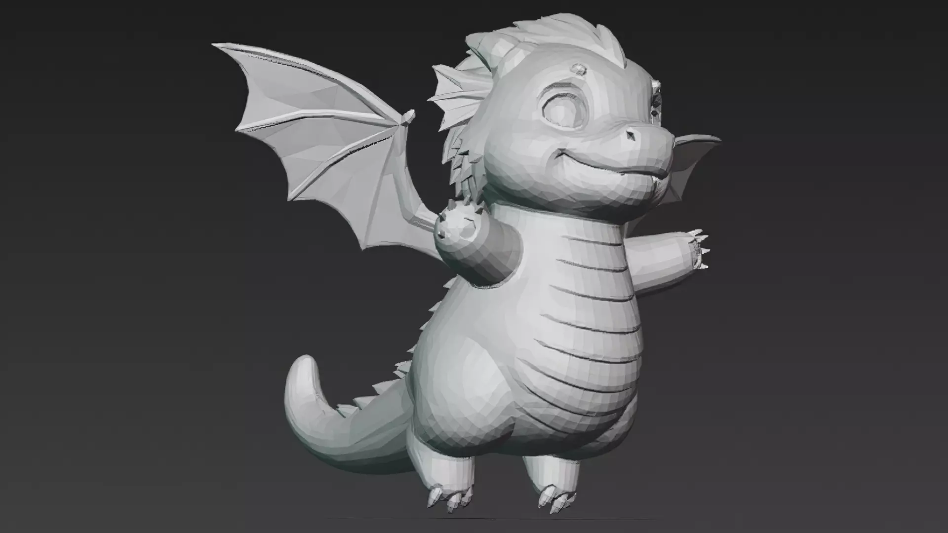 Cartoon Dragons Pack 3D Models Low-poly 3D model_73