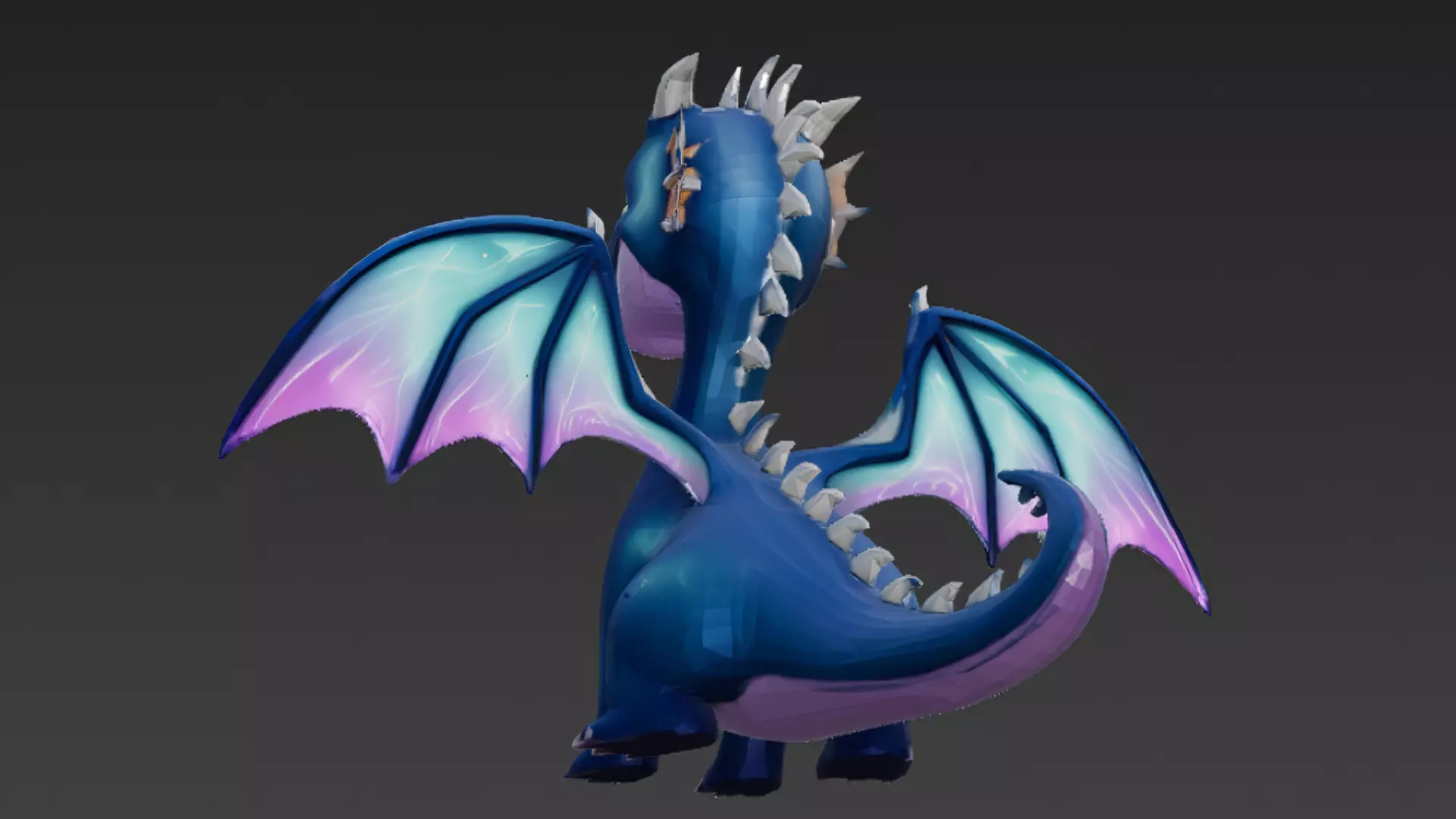 Cartoon Dragons Pack 3D Models Low-poly 3D model_35