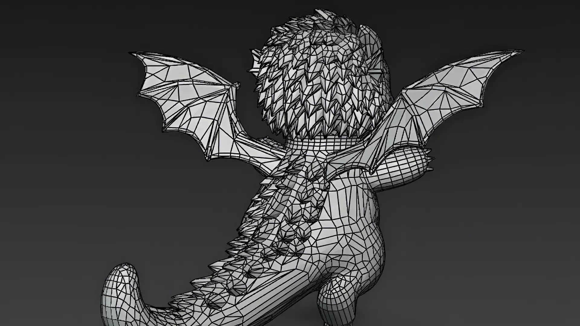 Cartoon Dragons Pack 3D Models Low-poly 3D model_77