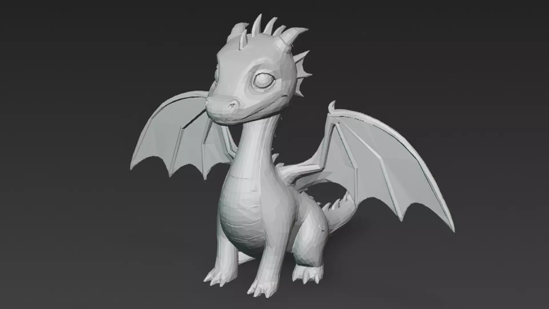 Cartoon Dragons Pack 3D Models Low-poly 3D model_42