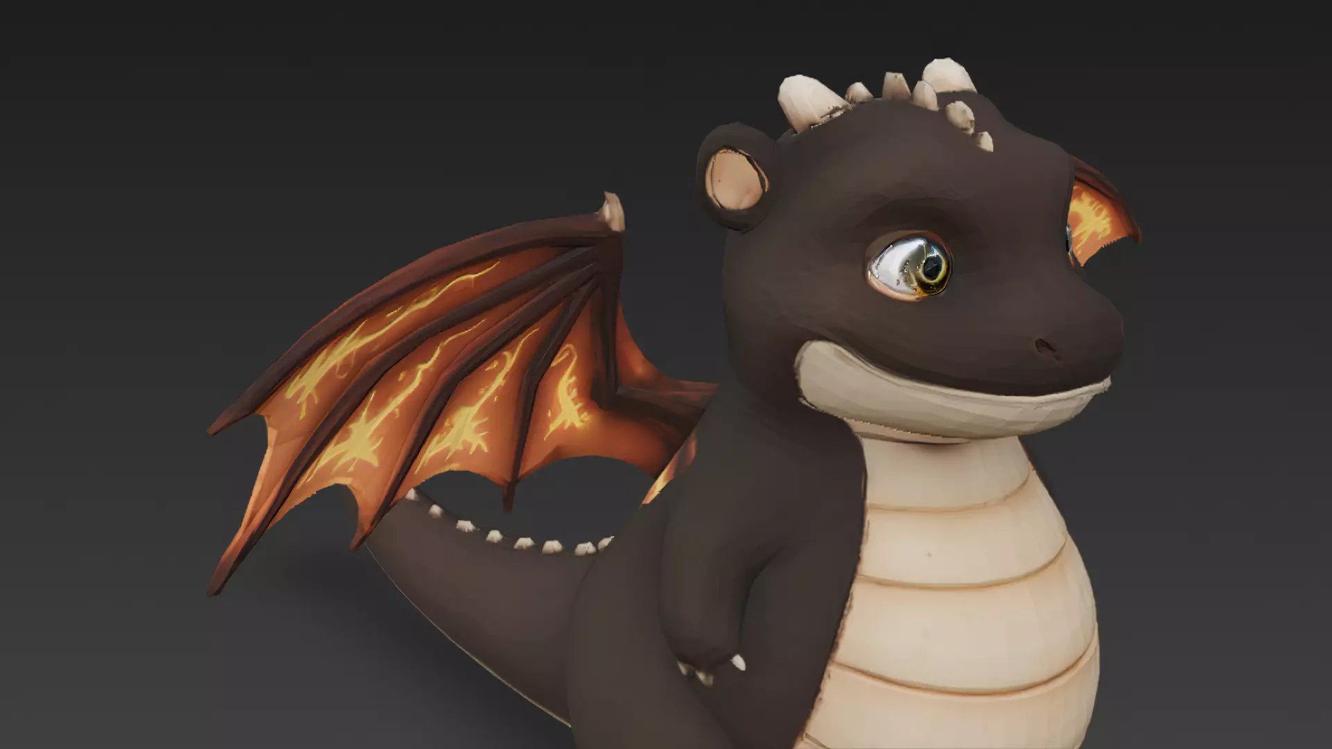 Cartoon Dragons Pack 3D Models Low-poly 3D model_23