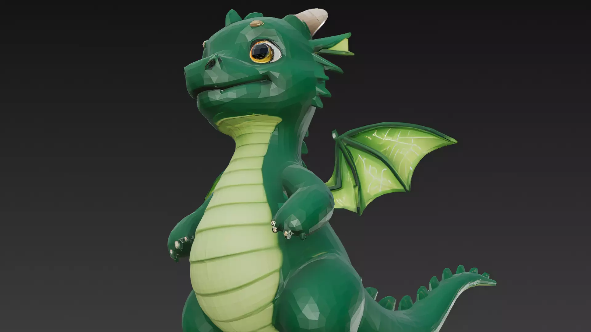 Cartoon Dragons Pack 3D Models Low-poly 3D model_52