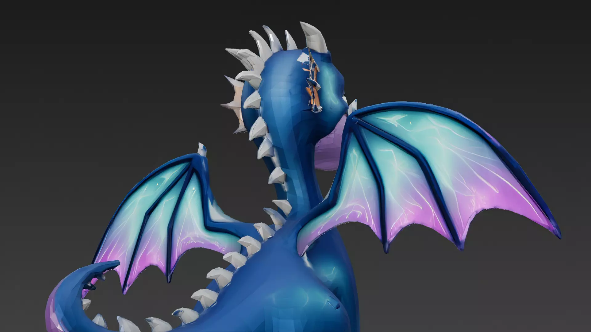 Cartoon Dragons Pack 3D Models Low-poly 3D model_38