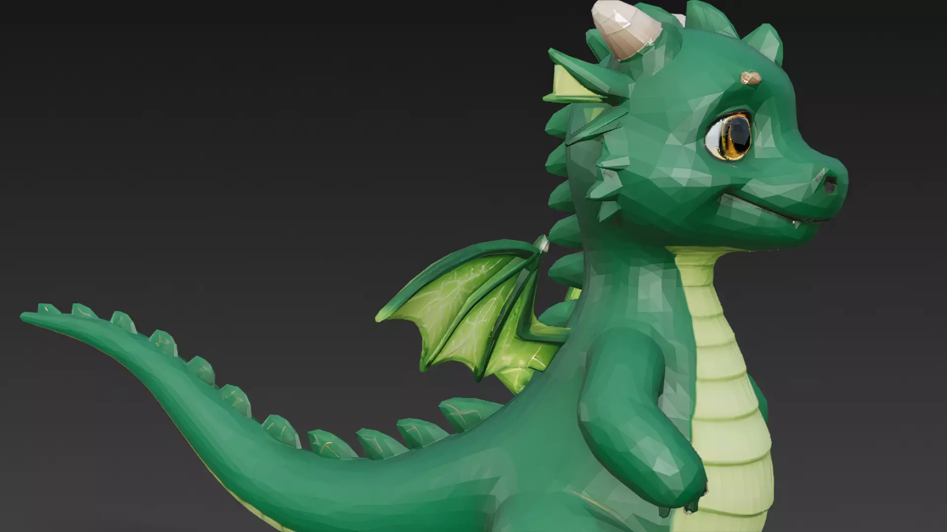 Cartoon Dragons Pack 3D Models Low-poly 3D model_53