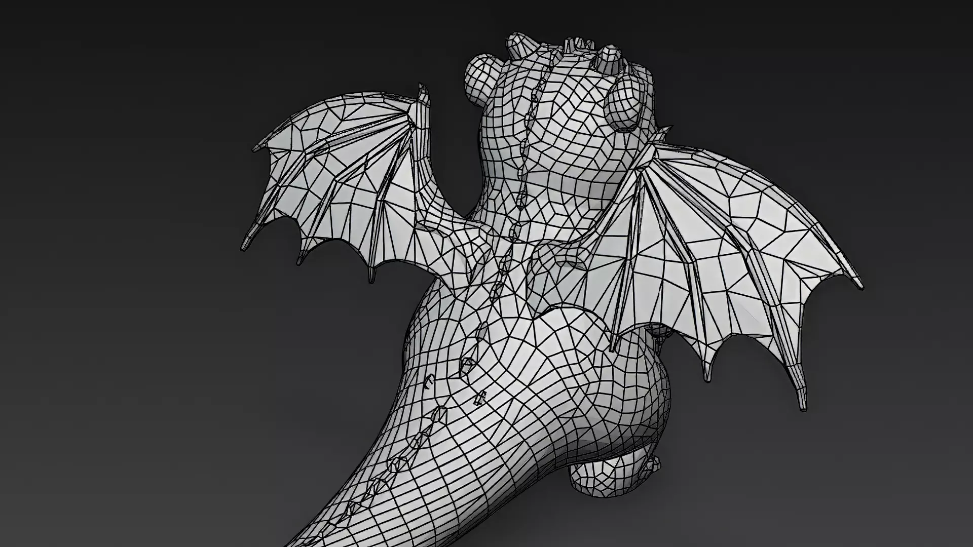 Cartoon Dragons Pack 3D Models Low-poly 3D model_30