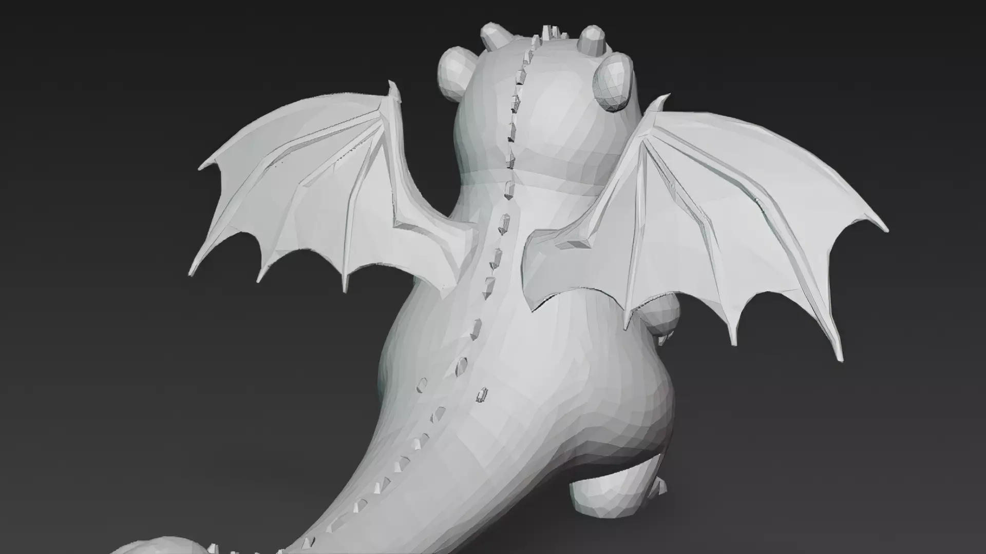 Cartoon Dragons Pack 3D Models Low-poly 3D model_26
