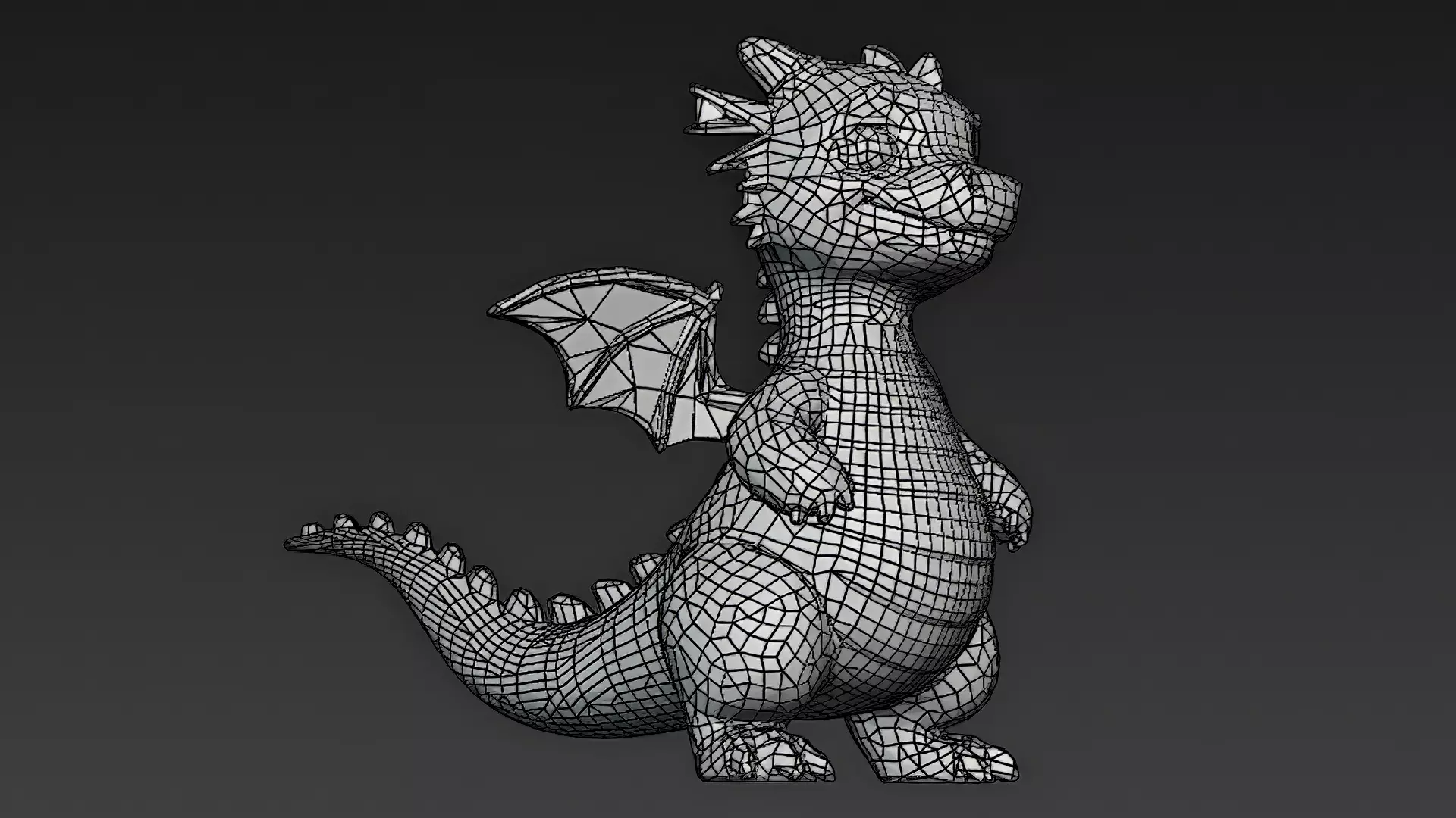 Cartoon Dragons Pack 3D Models Low-poly 3D model_59