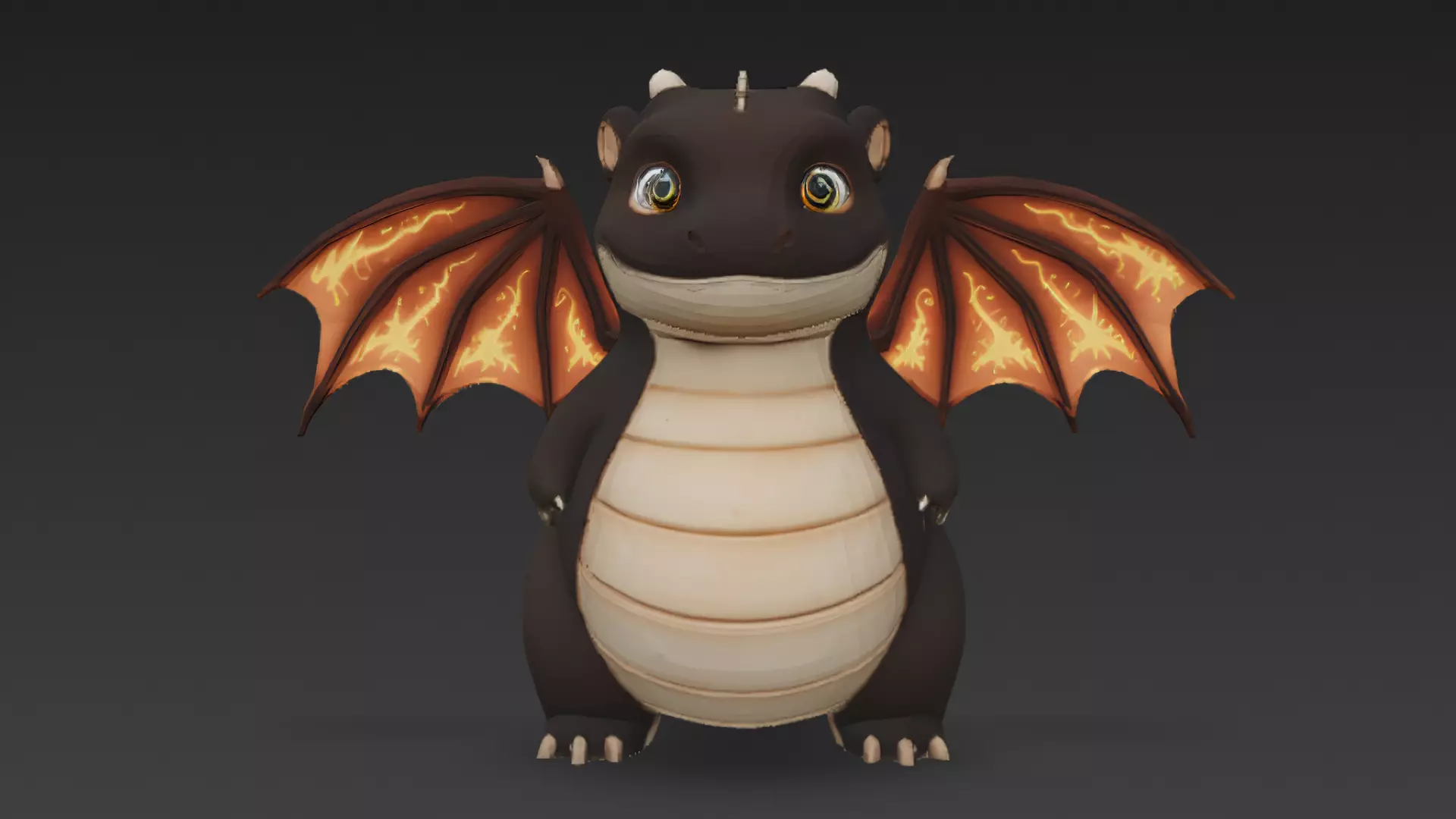Cartoon Dragons Pack 3D Models Low-poly 3D model_18