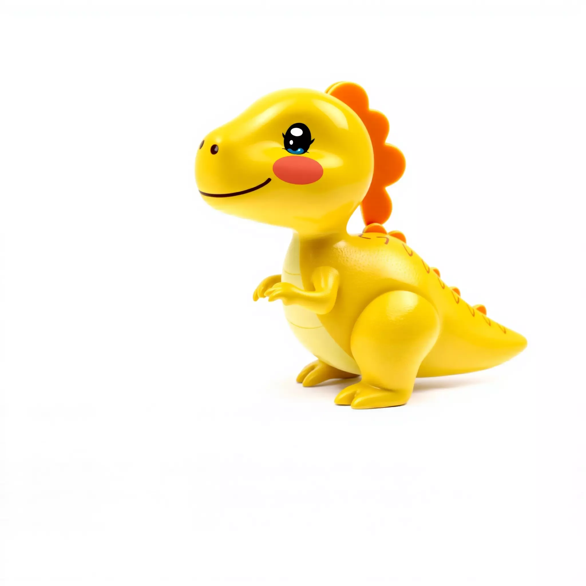 Cheerful Yellow Dinosaur model pack Low-poly 3D model_2