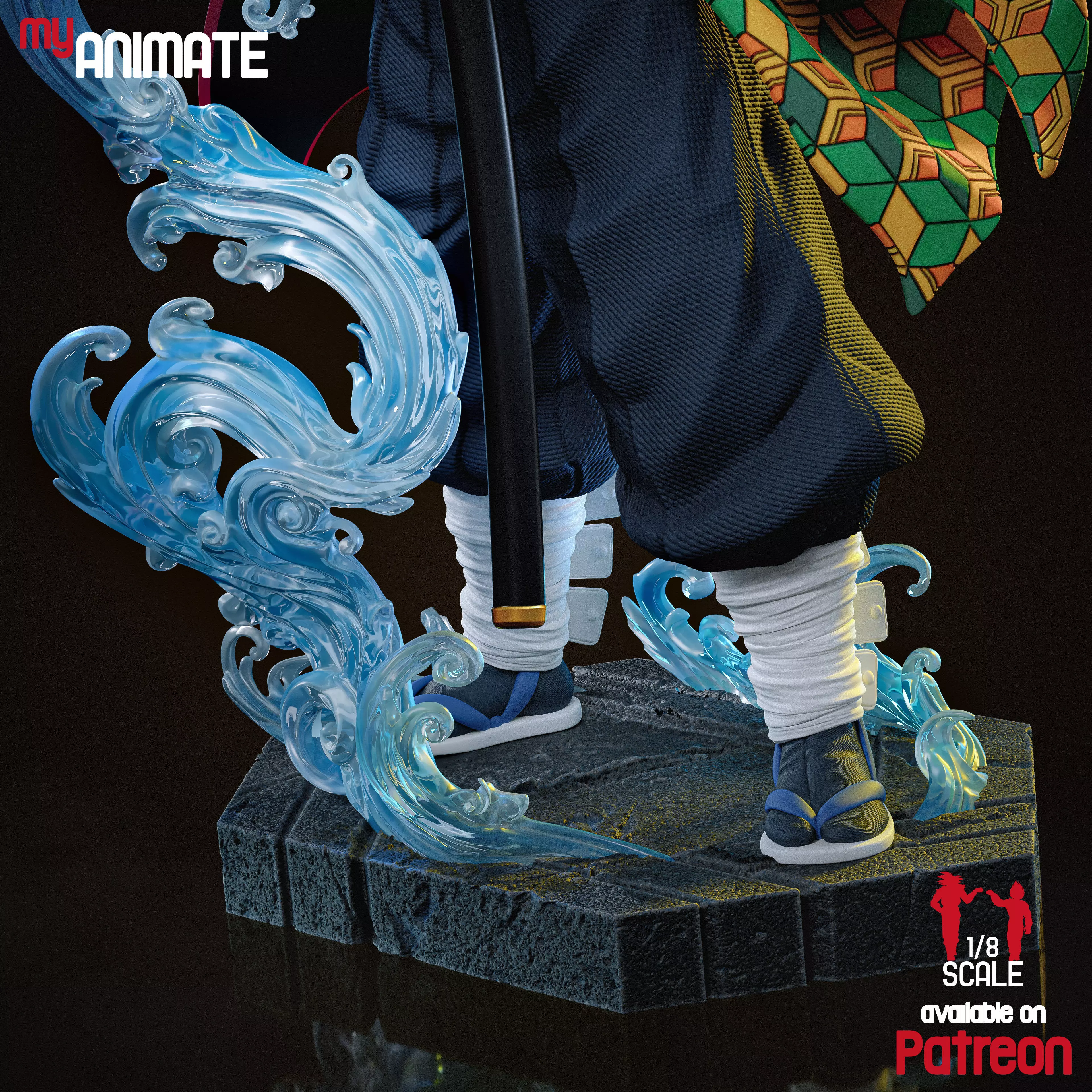 Gyui Tomioka from Demon Slayer - myAnimate 3D print model_4