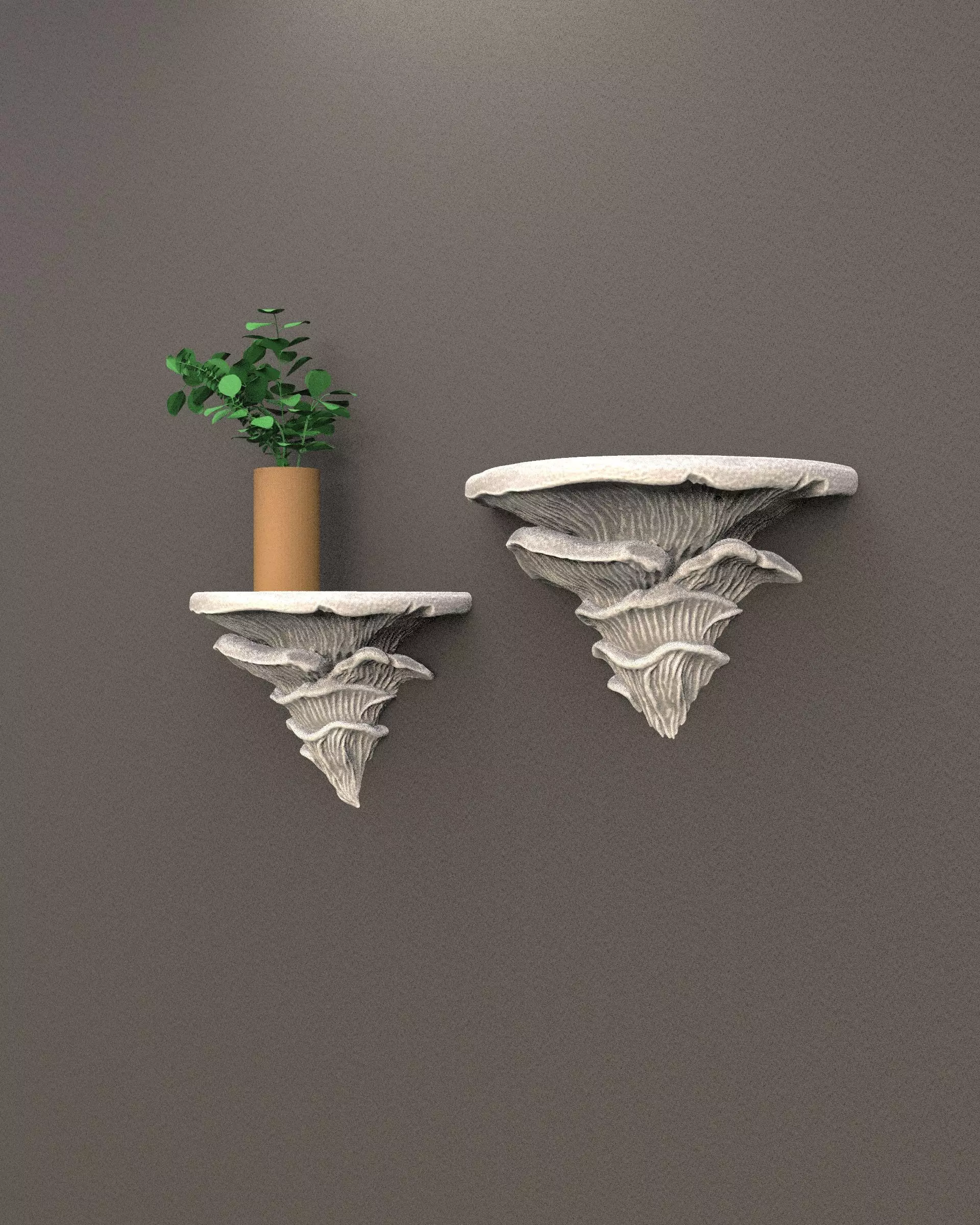 Mushroom Shelf 3D Printable Design 3D print model