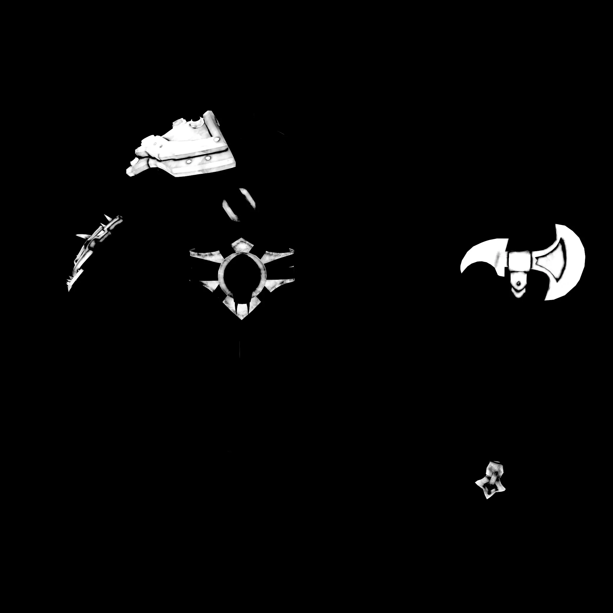 Orc Warrior Low-poly 3D model_10