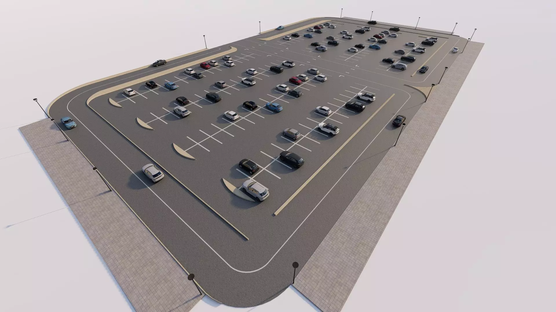 Parking-Parking Lot 3D model_6