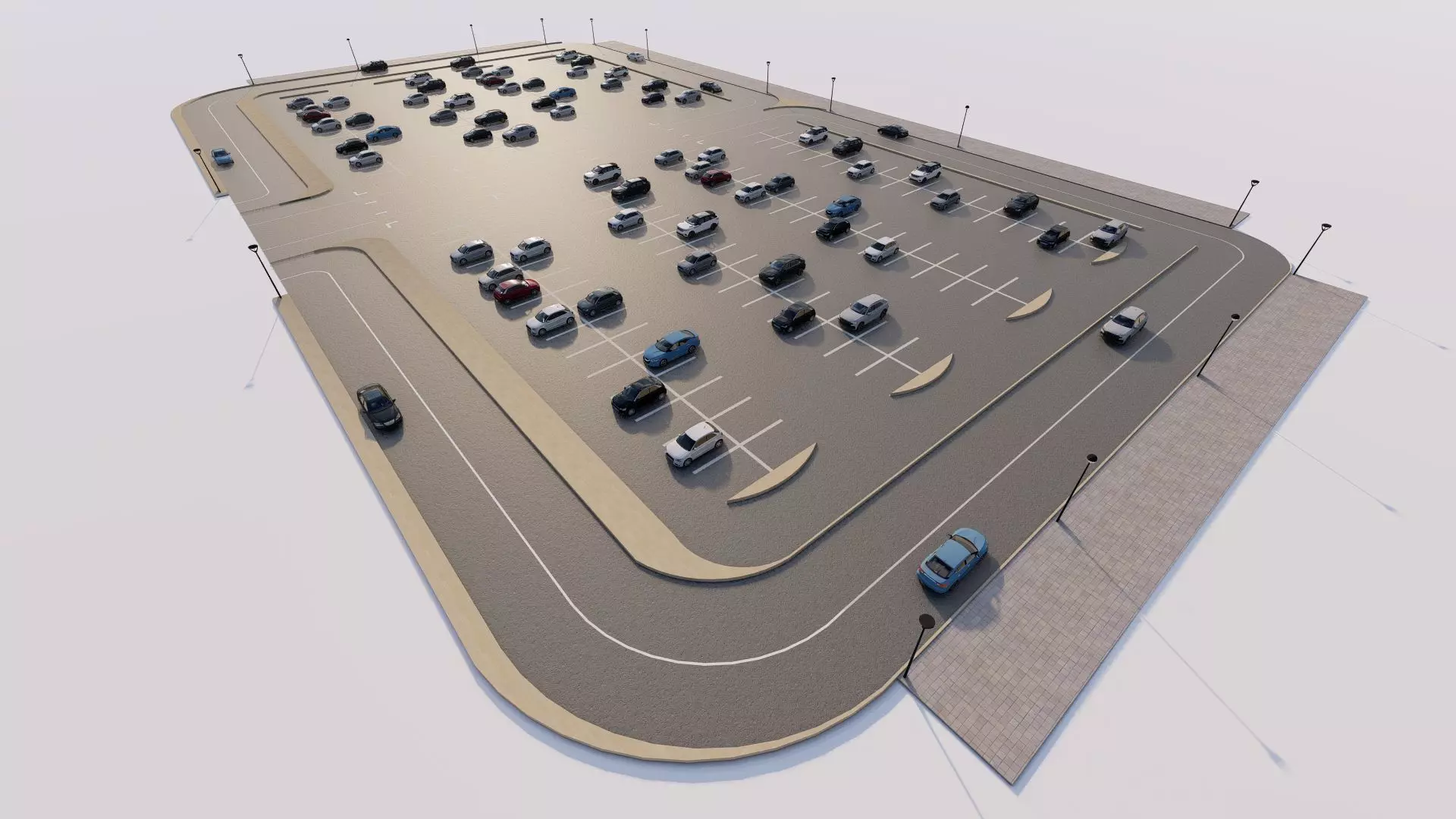 Parking-Parking Lot 3D model_4