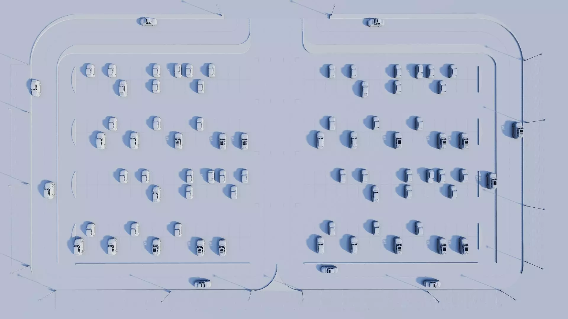 Parking-Parking Lot 3D model_15