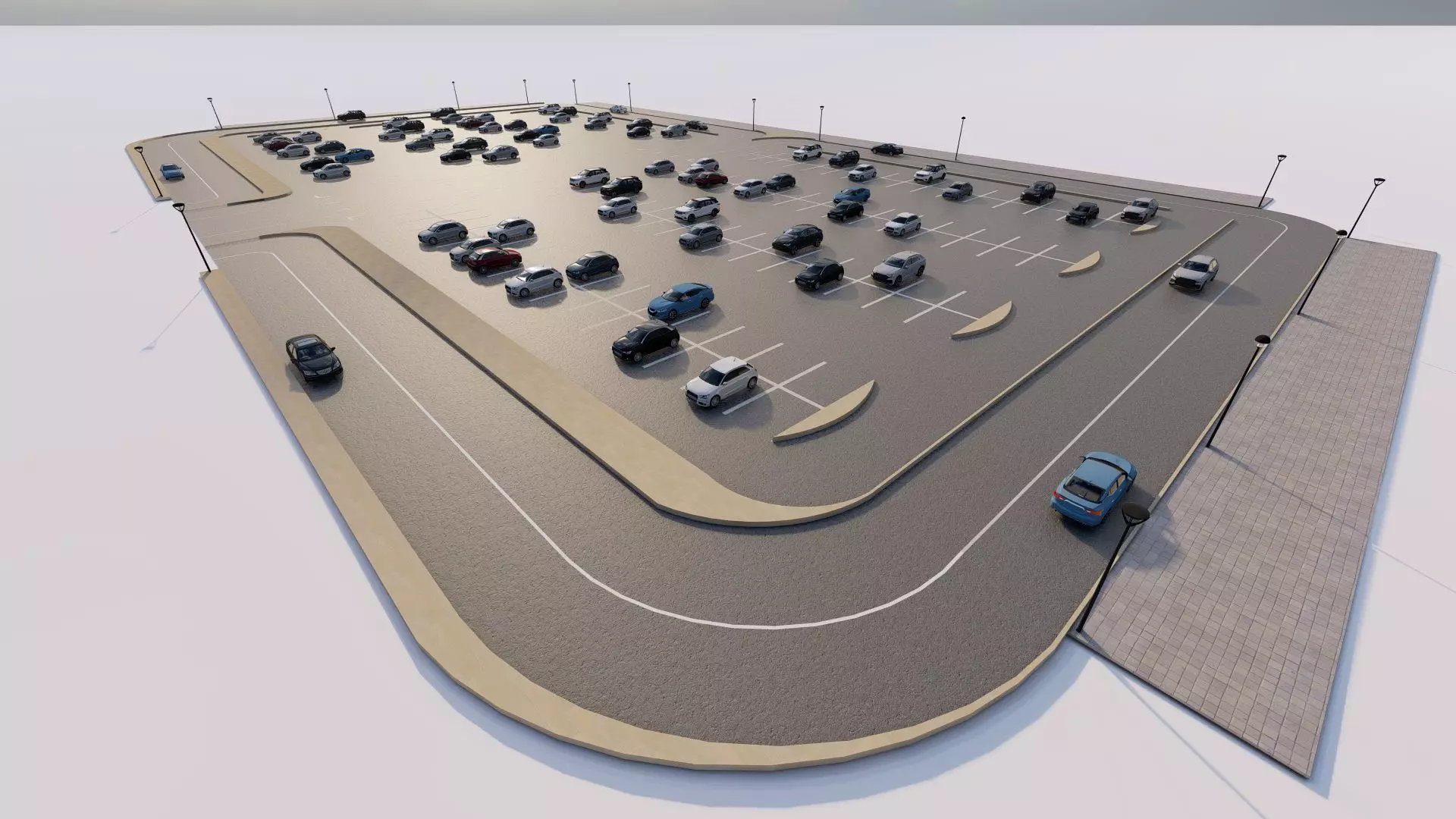 Parking-Parking Lot 3D model_10