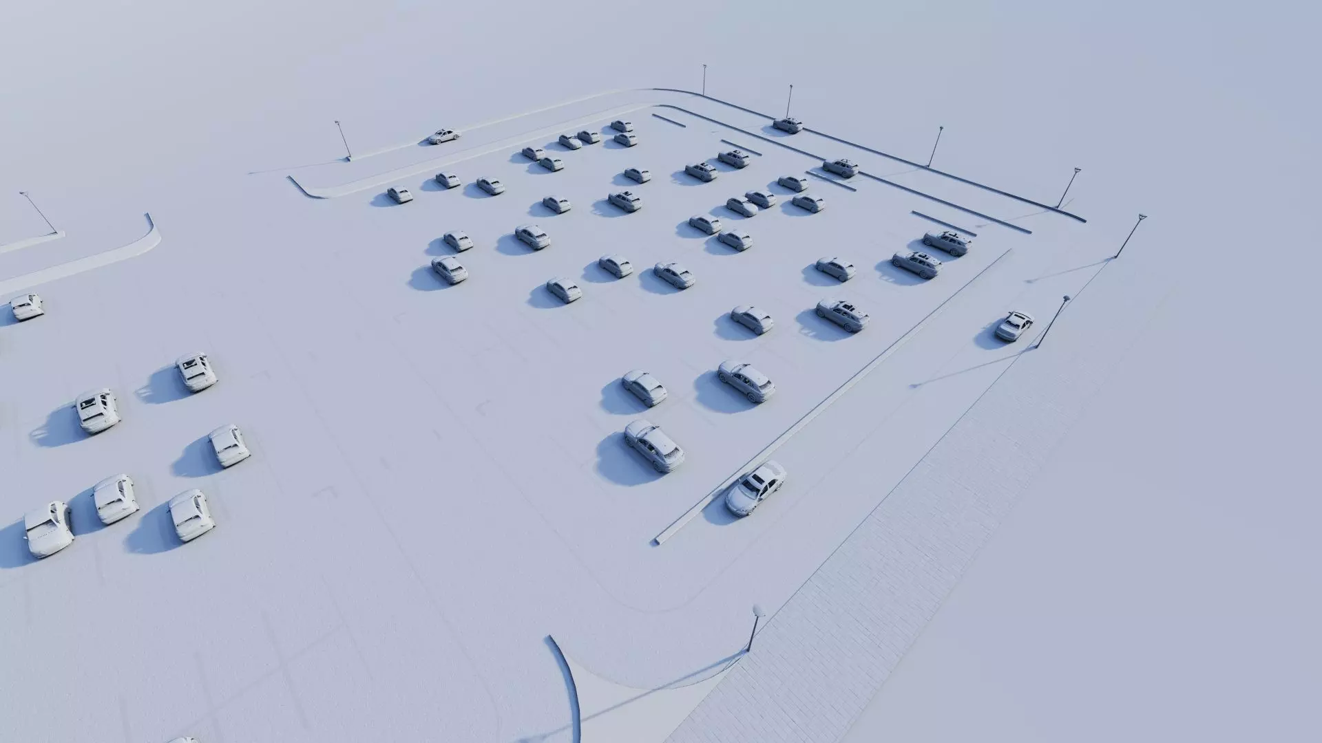 Parking-Parking Lot 3D model_14