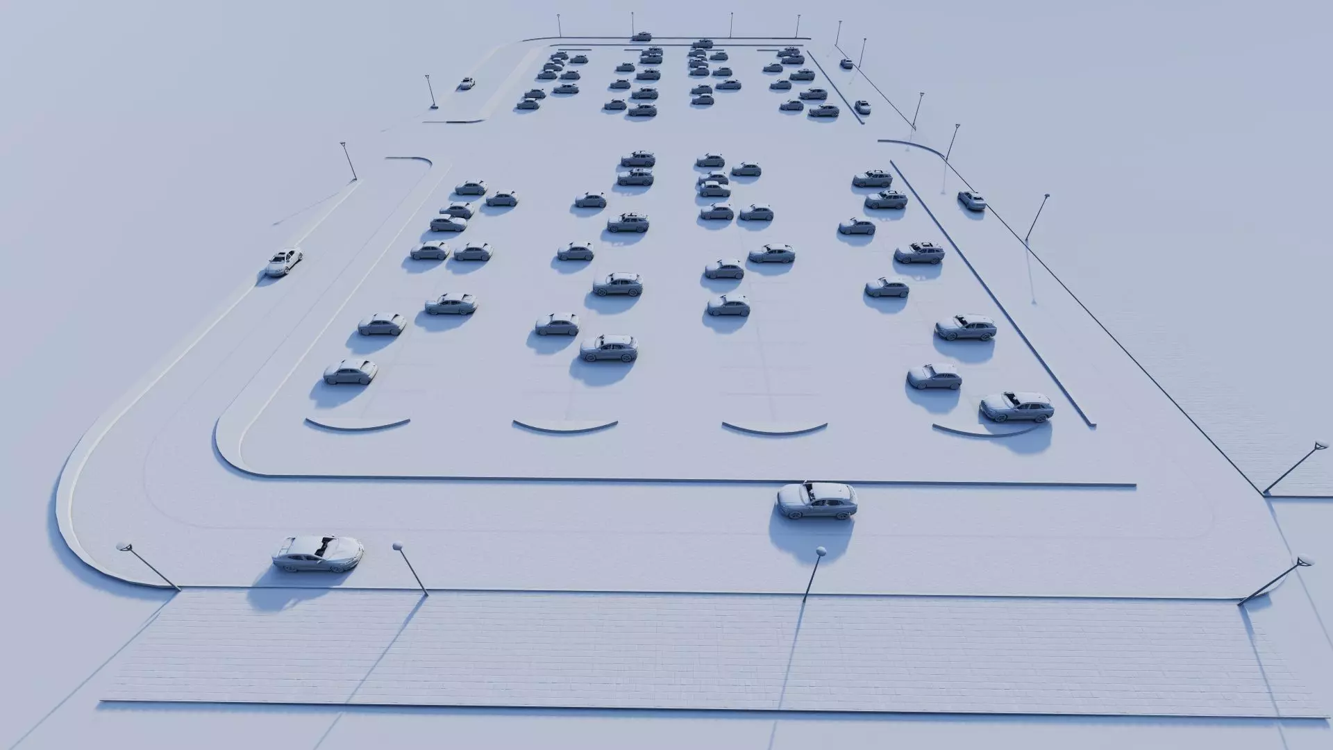 Parking-Parking Lot 3D model_12