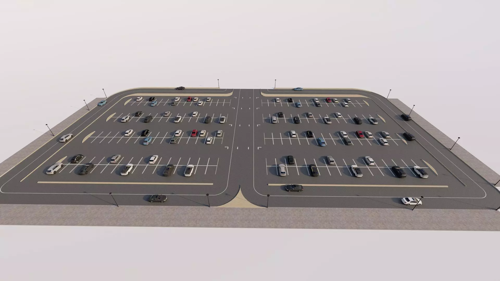 Parking-Parking Lot 3D model_3