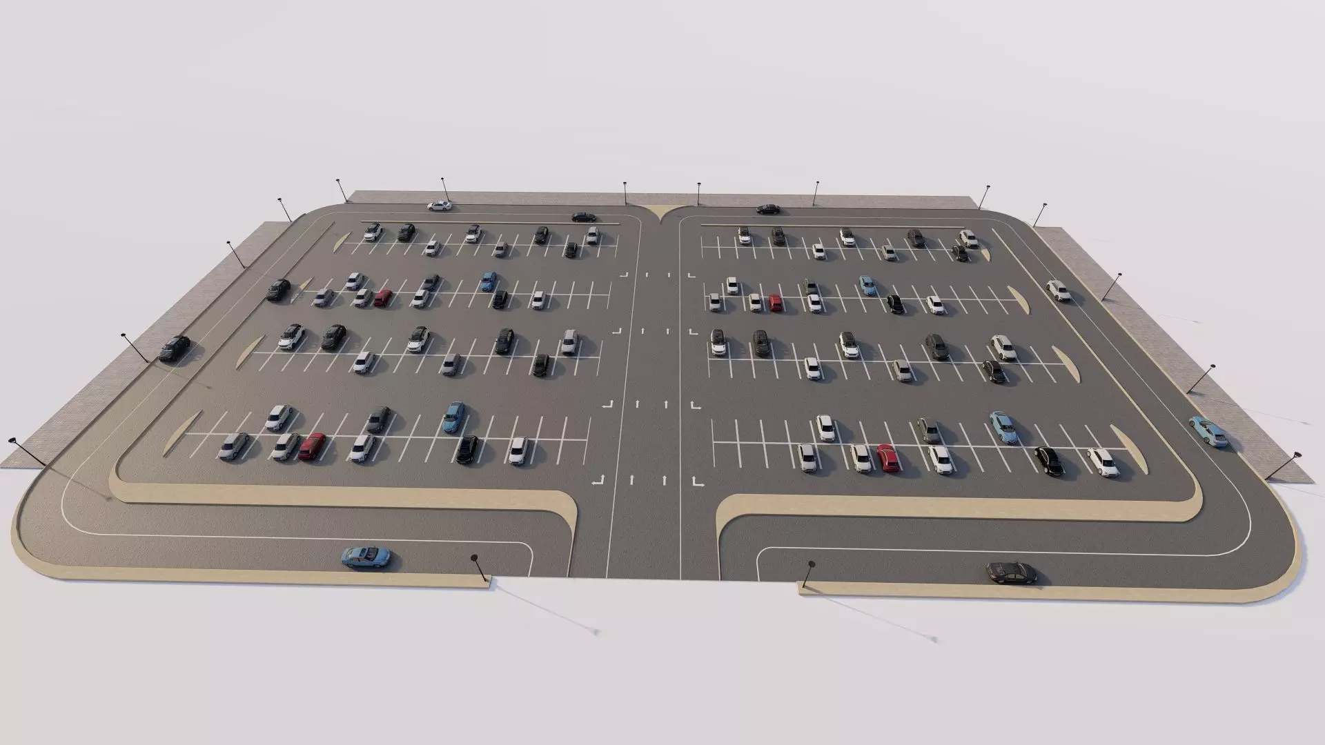 Parking-Parking Lot 3D model_1