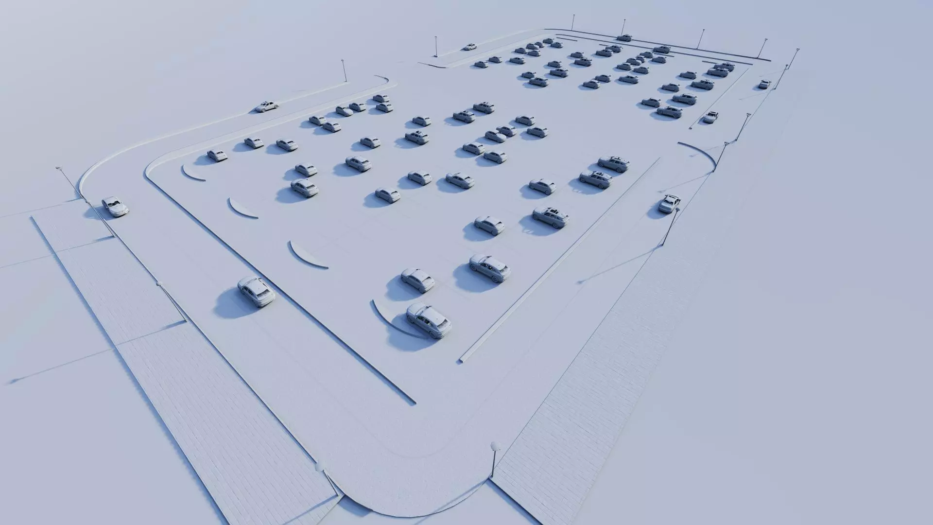 Parking-Parking Lot 3D model_13