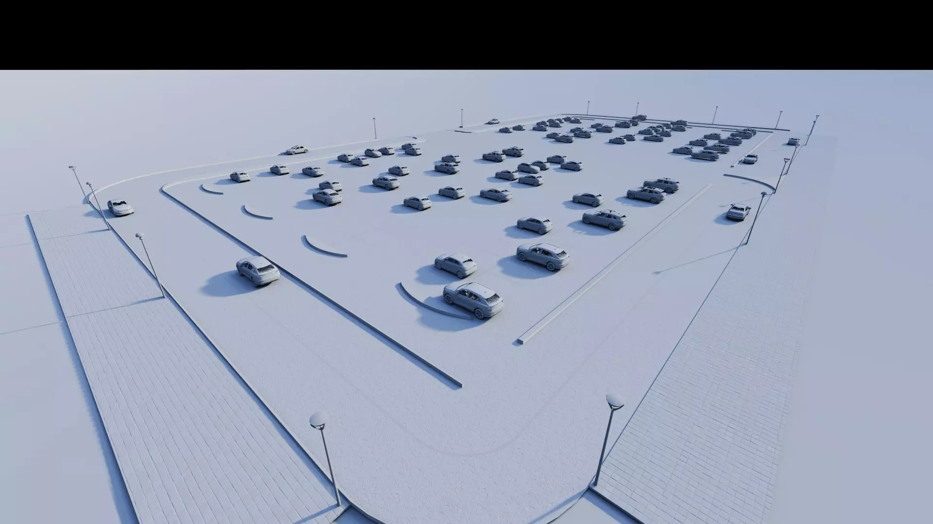 Parking-Parking Lot 3D model_19