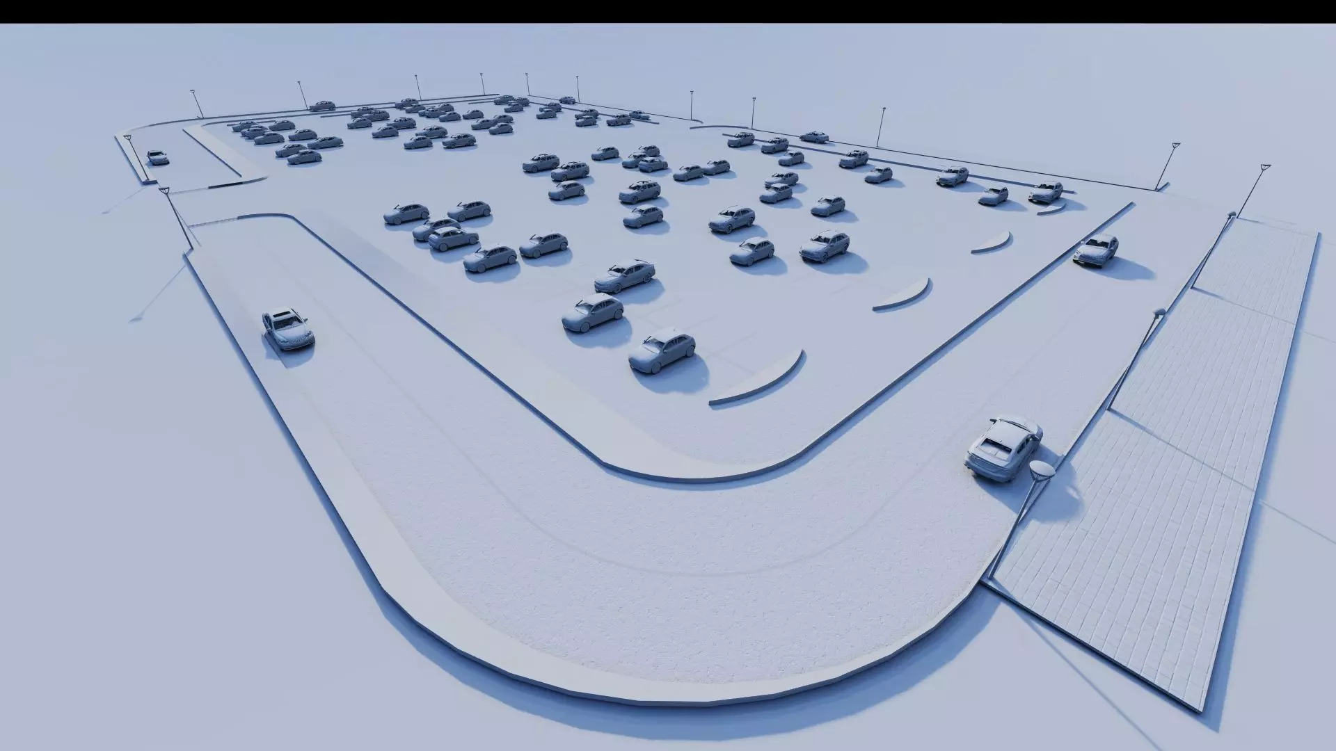 Parking-Parking Lot 3D model_11