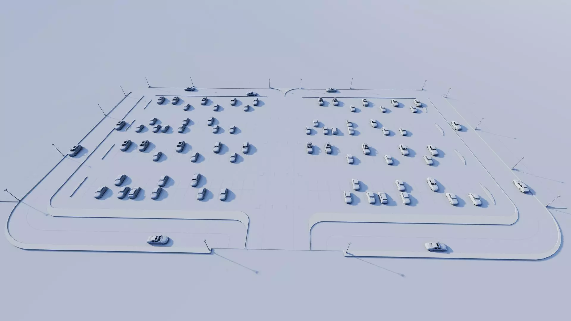 Parking-Parking Lot 3D model_17