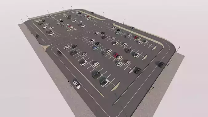 Parking-Parking Lot 3D model Parking-Parking Lot 3D model