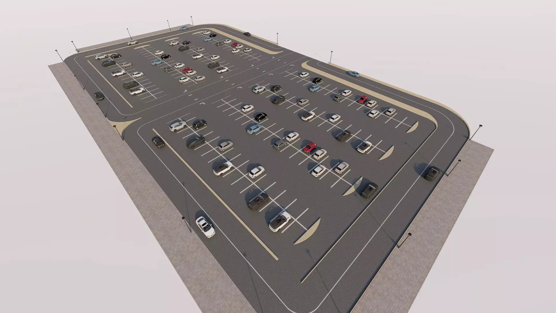 Parking-Parking Lot 3D model_0