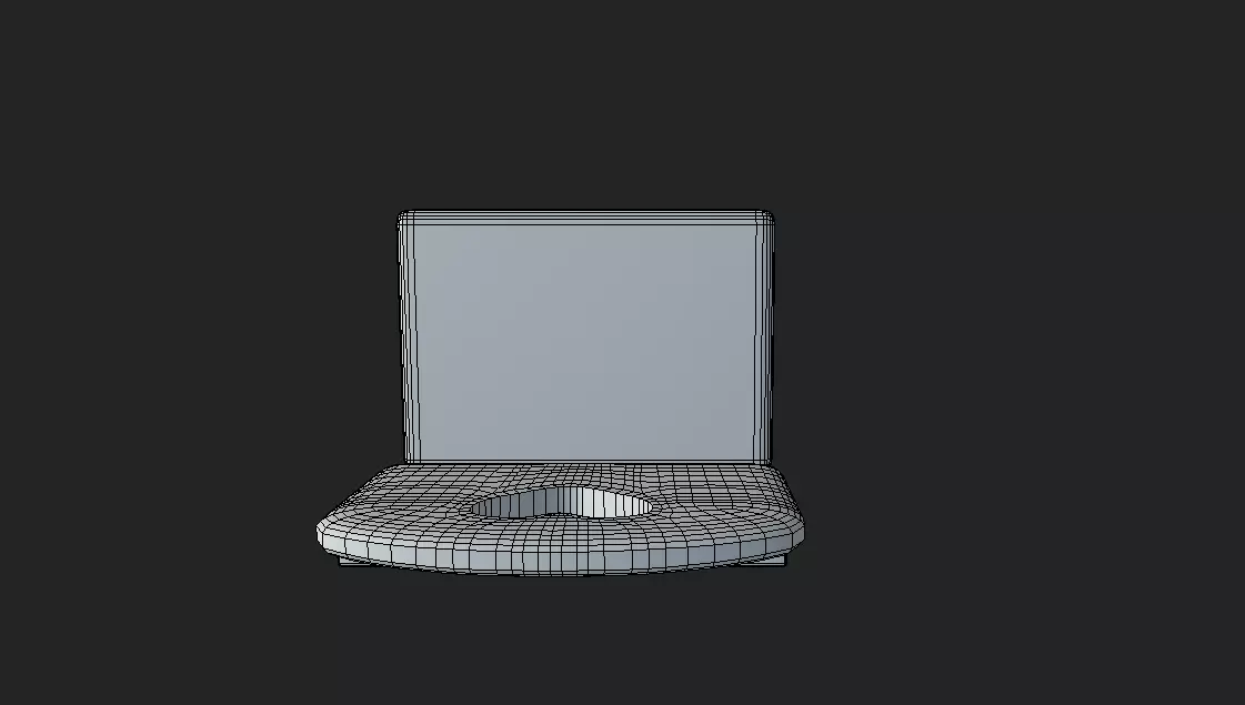 wooden childrens chair Low-poly 3D model_10