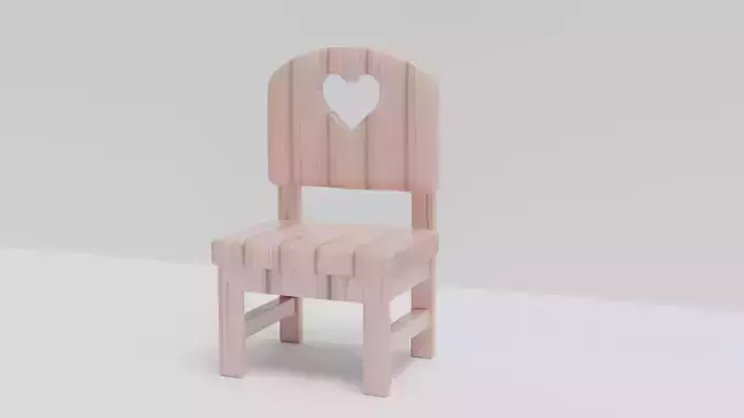wooden childrens chair