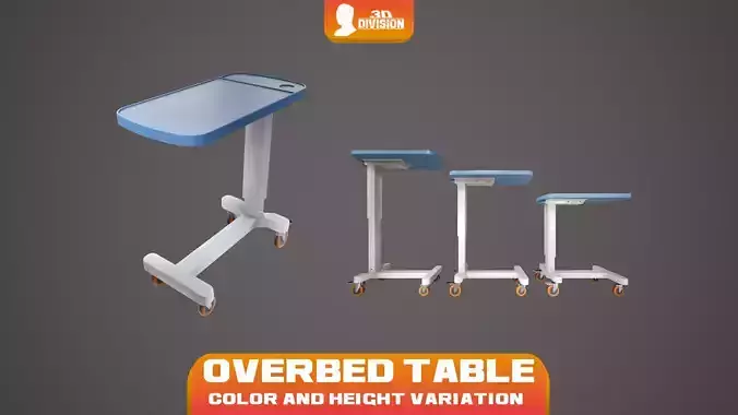 Overbed Table - PBR Game Ready