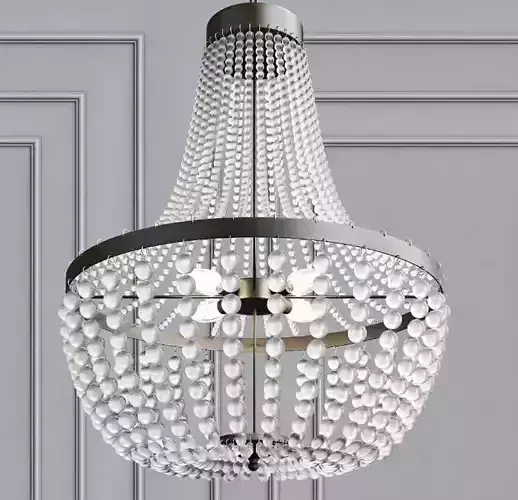 6 Light Chandelier 3D model