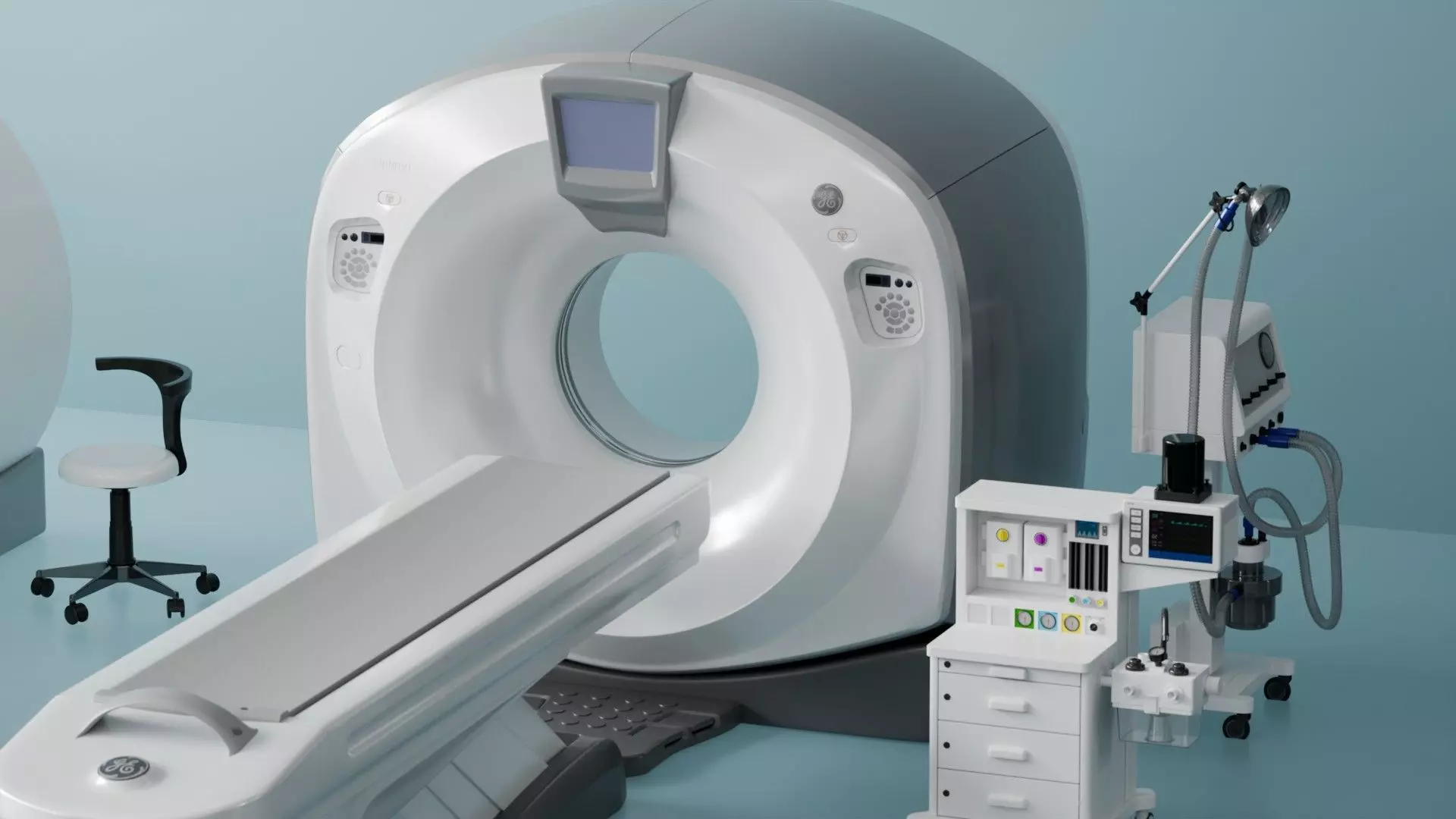 Nuclear magnetic resonance equipment blender Low-poly 3D model_2