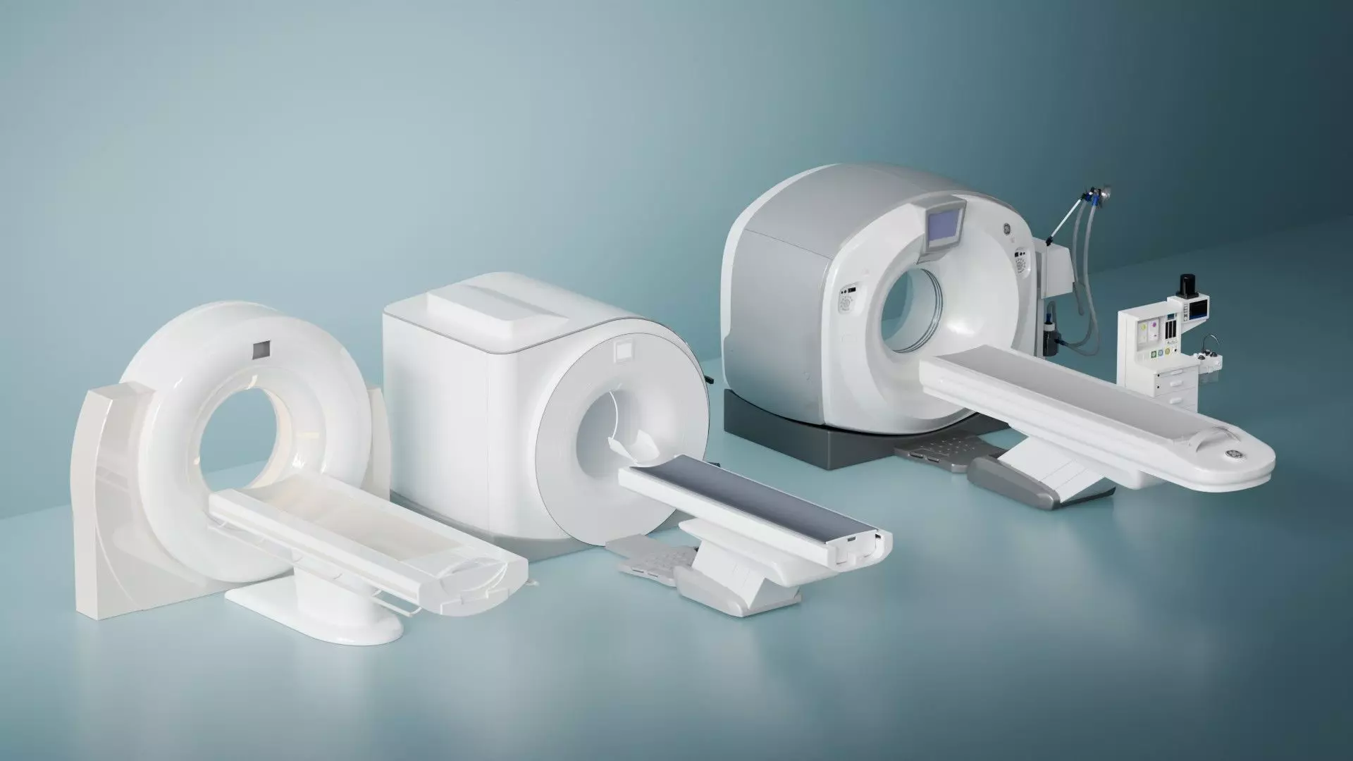 Nuclear magnetic resonance equipment blender Low-poly 3D model_0