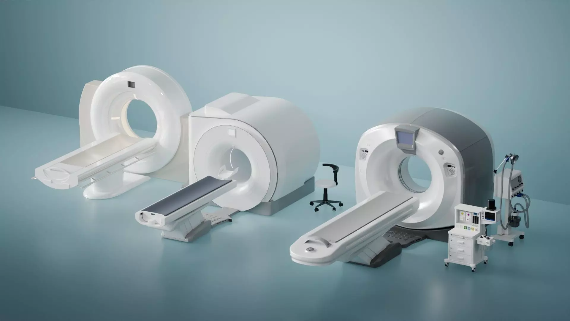 Nuclear magnetic resonance equipment blender Low-poly 3D model_1