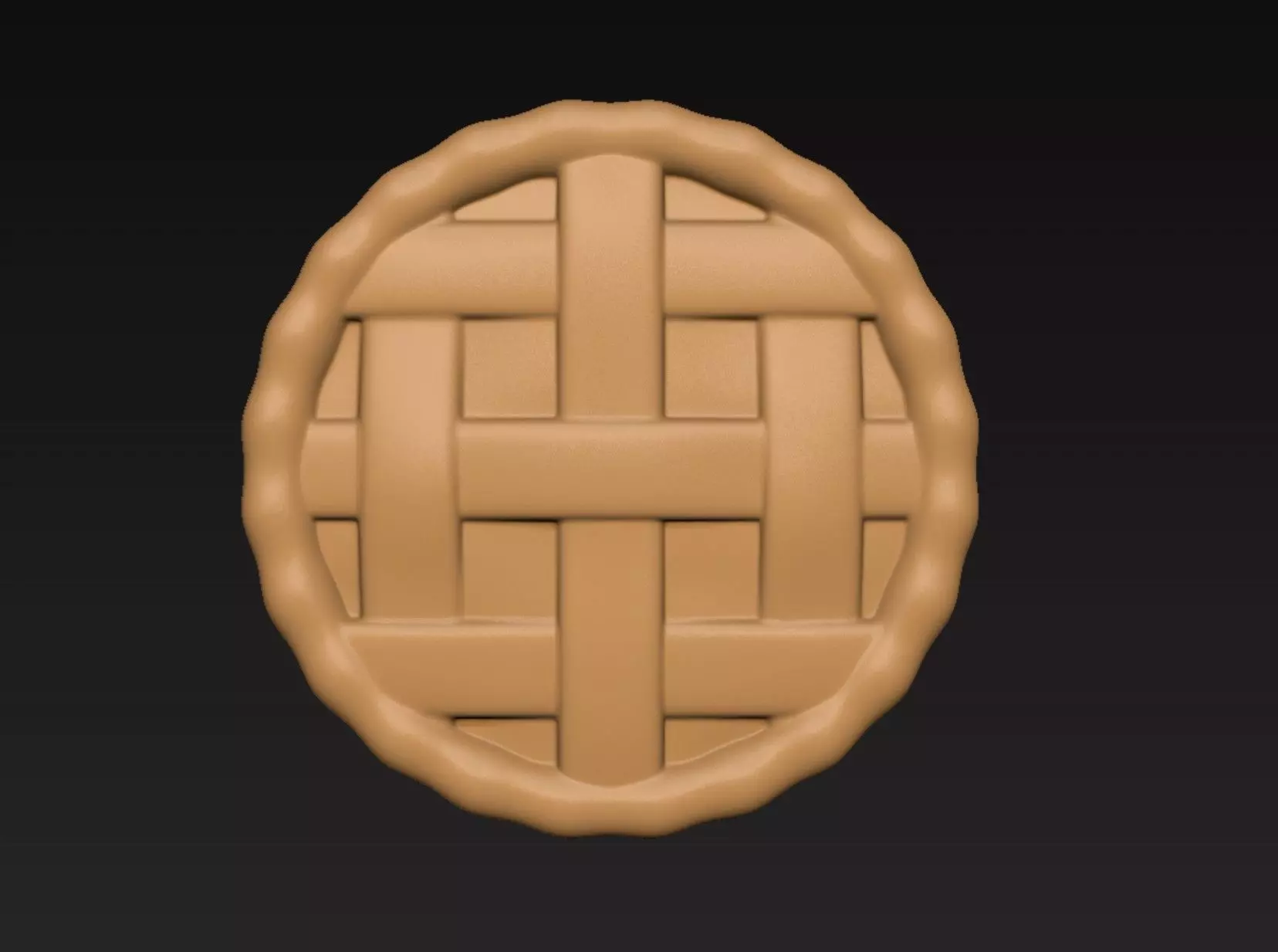 Cartoon Pie 3D print model_2