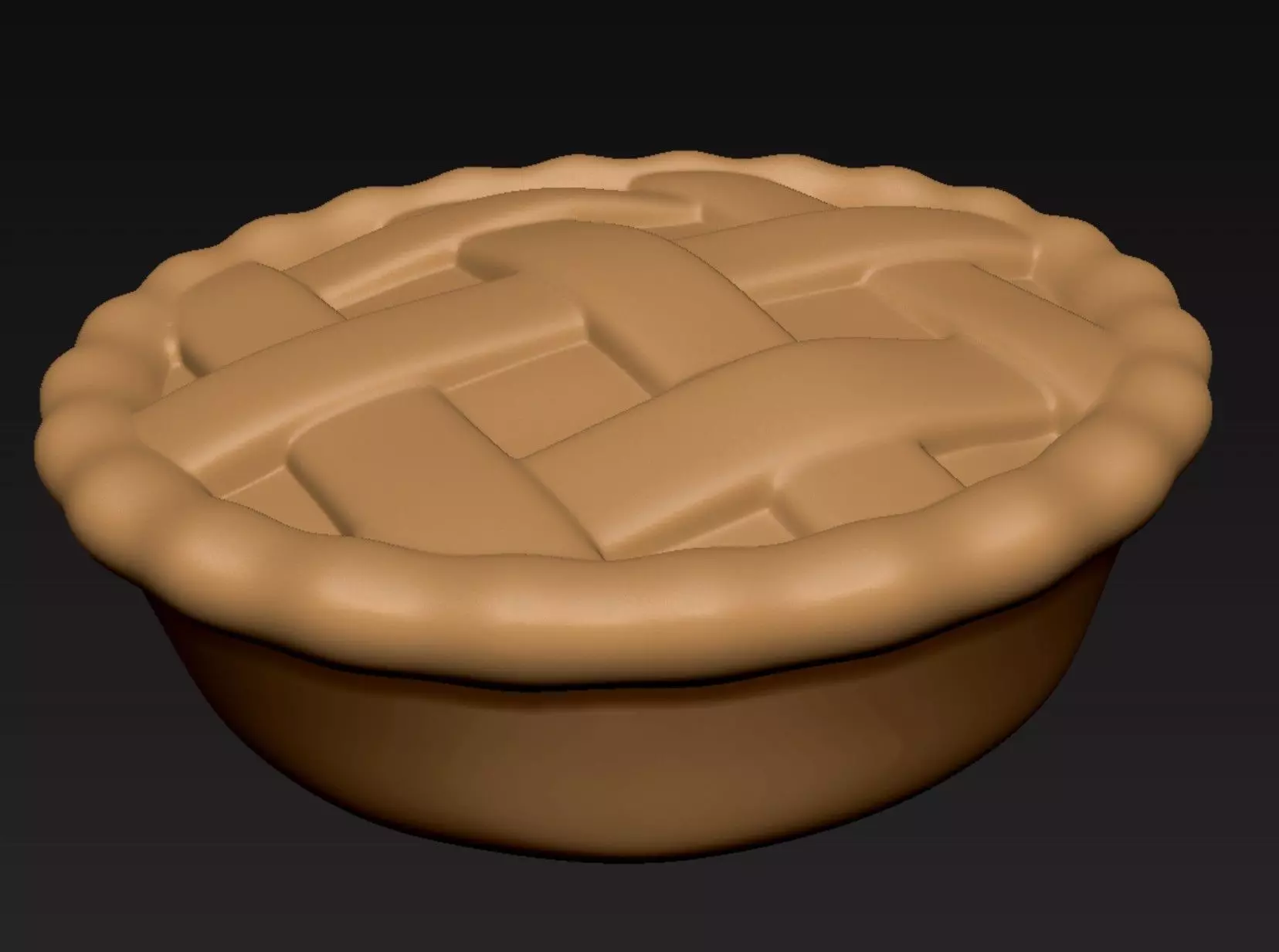 Cartoon Pie 3D print model_4