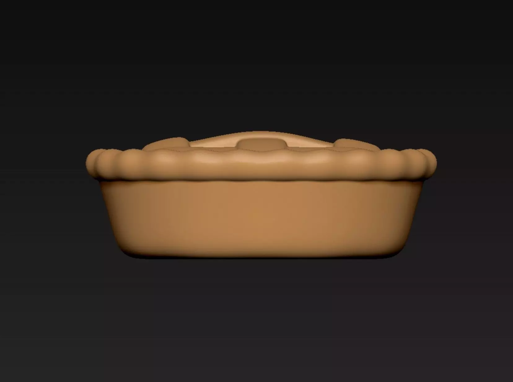 Cartoon Pie 3D print model_1