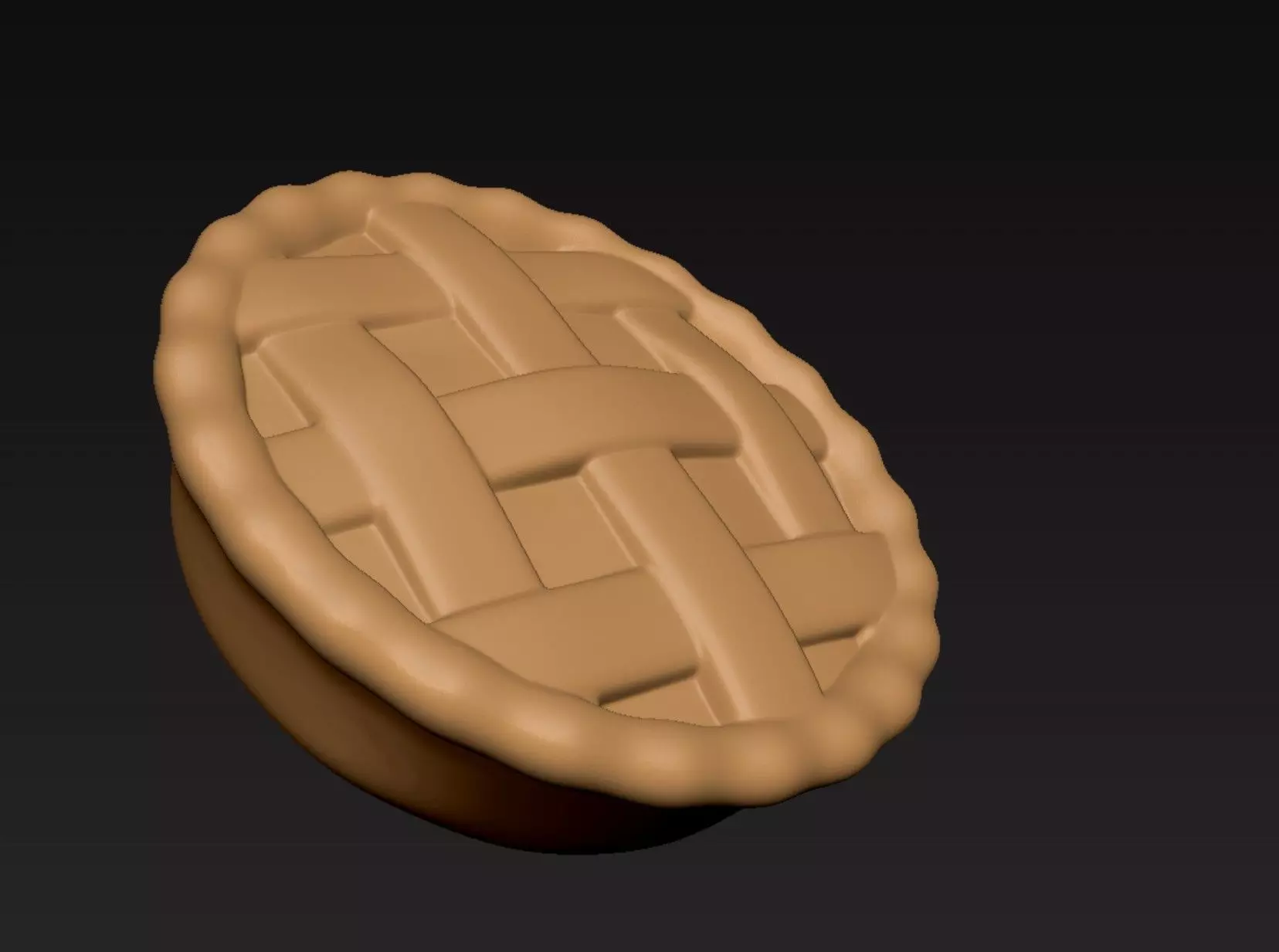 Cartoon Pie 3D print model_5