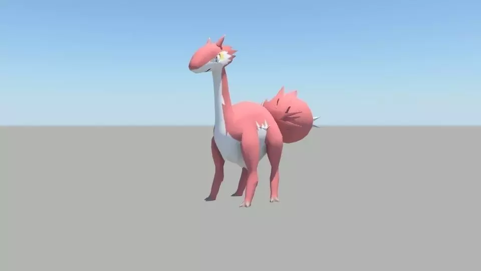 pokemon- fuenago 3d model Free low-poly 3D model_0