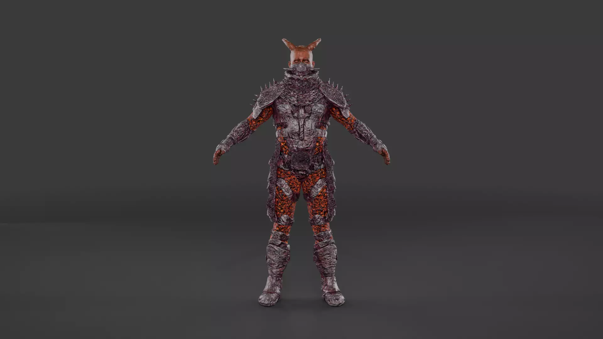 Guardian of Hell Ultra High-Detail 3D Character Low-poly 3D model_1